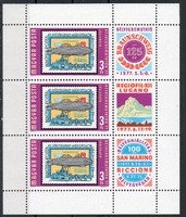 A - 013 Hungarian blocks, small strips: 1977 stamp shows