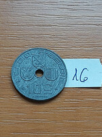 Belgium belgique - belgie 10 centimes 1943 ww ii. Zinc, iii. King Leopold 16