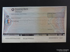Eurocheque - Dresdner Bank - Germany