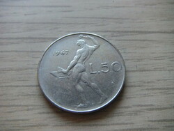 50 Lira 1967 Italy