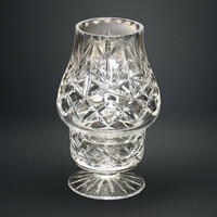 Crystal glass candle holder