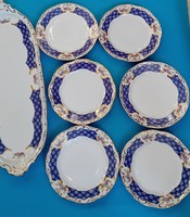 Zsolnay cake set antoinette pattern