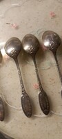 4 silver-plated teaspoons