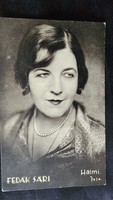 Approx. 1928 Fedák sari dress the private diva prima donna marked Halmi photo sheet