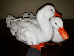 Herend's largest-sized pair of duck figures