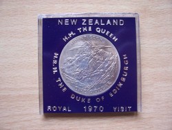 New Zealand 1 $ 1970 mount cook, royal visit