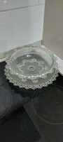 Glass two-part serving bowl
