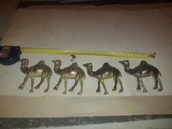 Copper camel, 11 cm high, 211-228 gr, 4 pcs