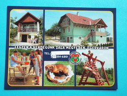 Postcard (1) - egervár - village hospitality mosaic 1990s