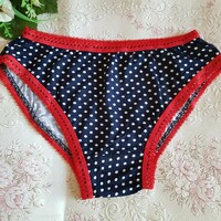 Fen47 - women's underwear - traditional style polka dot cotton panties
