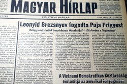 For his 50th birthday, January 26, 1974 / Hungarian newspaper / newspaper