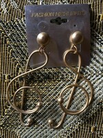 Treble clef bisque earrings