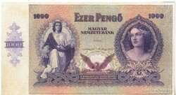 Hungary 1000 pengő draft unc