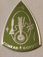 1966 Conrad Gordon NASA pp ezüst emlékérme plakett