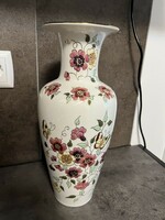 Zsolnay 34 cm es pillangós nagy váza