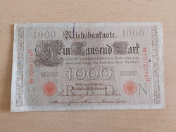 German Empire 1000 Marks 1910 103 red stamps