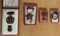Socialist awards and badges in the nice condition shown in the pictures.