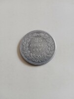 1906. Silver. Netherlands 25 cents.