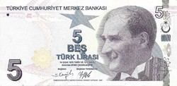 5 lira 2009 Törökország Gyönyörű