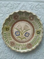 Ceramic wall plate, plate - perhaps from Hódmezősárhely