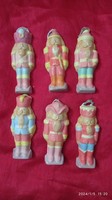 Painted plaster soldiers, lead soldier Christmas tree decorations