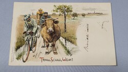 Seeger antik képeslap, levelezőlap 1898