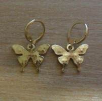 Butterfly French clasp earrings.