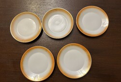 Zsolnay tányérka csészealj bonbonos tányér 5db színátmenetes