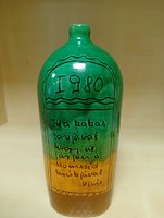 1980s ceramic bottle with rooster