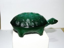 Tortoise - malachite glass jewelry holder