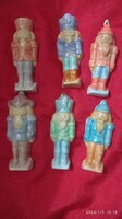 Painted plaster soldiers, lead soldier Christmas tree decorations