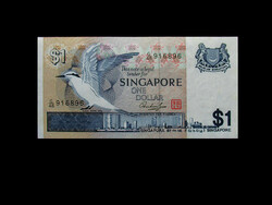 UNC - 1 DOLLÁR - SINGAPUR - 1976 (Ritka előfordulás)