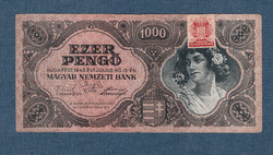 1000 Pengő 1945 dézsmabélyeggel