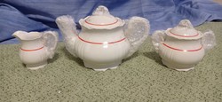Old, shielded, Zsolnay, baroque, tea set (part)