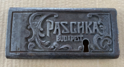 PASCHKA Budapest - öntöttvas redőnyzár fedél