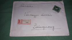 1946. ZALAEGERSZEG Vármegyei Levéltár 2 FT + millió pengős bélyegek korabeli borítékon képek szerint