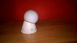 Retro, small milk glass vinyl wall lamp from the 60s and 70s.