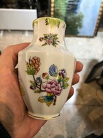 Herendi porcelán váza, hibátlan, 14 cm-es, ajándéknak.Viktória mintás