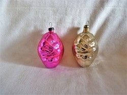 Old glass Christmas tree decorations - 2 lanterns!