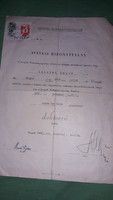 1958. Szeged University doctorate certificate dr. For Lajos Lehotai according to the pictures