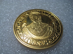10  Dukát  , Albert von Wallenstein  1631. aranyozott