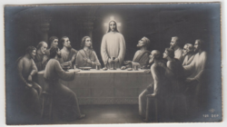 Saint image - prayer image old antique (photo paper)
