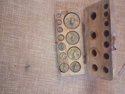 Antique copper weights