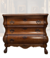 Three-drawer neo-baroque chest of drawers