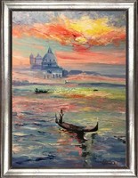 Venetian sunset - a colorful impression