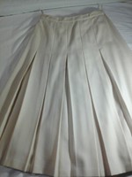 Vintage lady brax cream pleated skirt