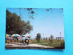 Postcard (10) - Balatongyörök - beach 1970s - (photo: imre ripely)