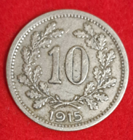 1915. Ausztria 10 Heller (945)