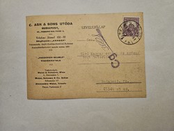 1929 letterhead postcard Budapest