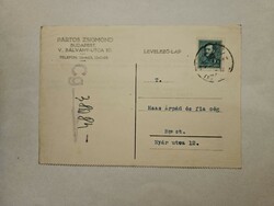 1936 letterhead postcard Budapest